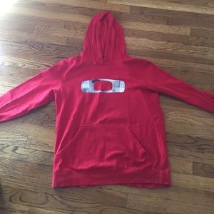 Oakley red hoody with pockets